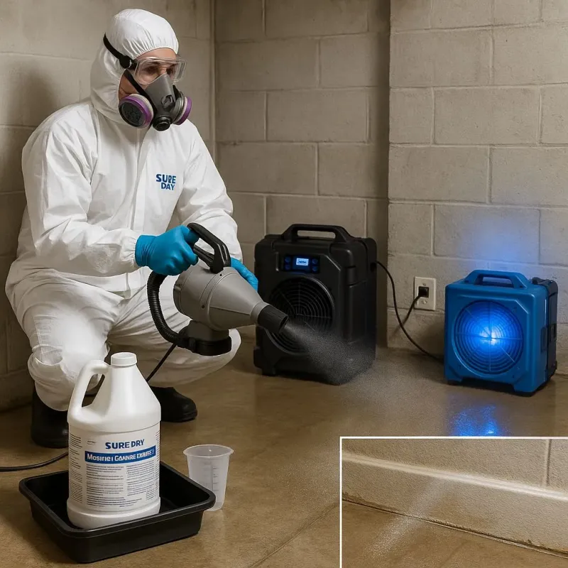 Sanitization and Odor Removal process in Seabrook, TX
